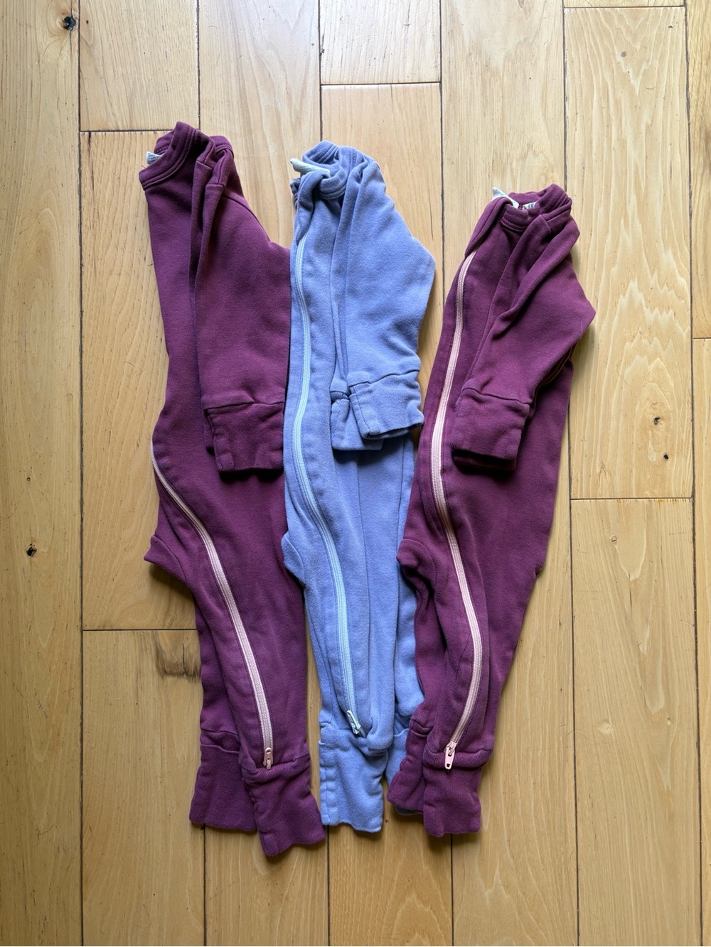 Parade GOTS Organic Cotton Sleeper- Purple and Light Blue